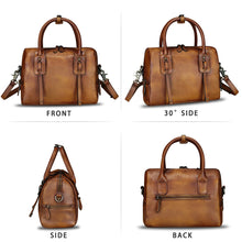 Load image into Gallery viewer, Genuine Leather Purses and Handbags for Women Vintage Real Leather Shoulder Bag Crossbody Satchel Purse with Strap
