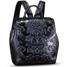 Load image into Gallery viewer, Genuine Leather Backpack Purse Vintage Casual Daypack College Bag Handmade Cowhide Western Rucksack
