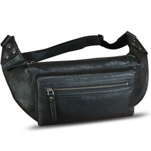 Load image into Gallery viewer, Genuine Leather Fanny Pack for Men and Women Waist Bag Hip Bag Real Leather Fanny Bag Sling Bag Crossbody Bags Chest Purses
