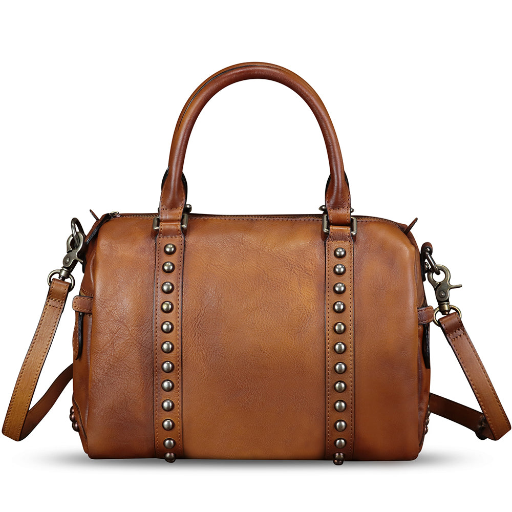 Genuine Leather Handbags for Women Purse Satchel Vintage Handmade Handbag Crossbody Shoulder Bags