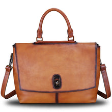 Load image into Gallery viewer, Genuine Leather Satchel Purses Handbags for Women Large Capacity Shoulder Bags Lady Work Top Handle Crossbody Bag

