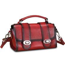 Load image into Gallery viewer, Genuine Leather Satchel for Women Vintage Purse Handmade Handbag Retro Crossbody Bag Purse
