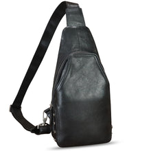 Load image into Gallery viewer, Genuine Leather Sling Bag Retro Crossbody Sling Backpack Handmade Chest Shoulder Daypack Purses Fanny Pack
