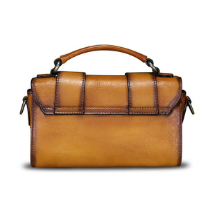 Genuine Leather Satchel for Women Vintage Purse Handmade Handbag Retro Crossbody Bag Purse