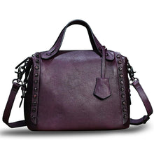 Load image into Gallery viewer, Genuine Leather Purses and Handbags for Women Vintage Handmade Fashion Leather Shoulder Bag Crossbody Satchel with Strap
