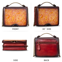 Load image into Gallery viewer, Genuine Leather Crossbody Bags for Women Vintage Handmade Shoulder Purse
