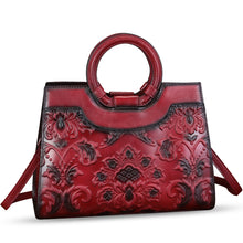 Load image into Gallery viewer, Genuine Leather Satchels for Women Top Handle Bags Handmade Vintage Crossbody Bag Purses Shoulder Bag
