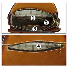 Load image into Gallery viewer, Genuine Leather Handbag Purse for Women Retro Top Handle Bags Satchel Handmade Vintage Crossbody Shoulder Bag
