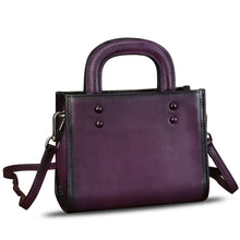 Load image into Gallery viewer, Genuine Leather Small Crossbody Bag for Women Vintage Real Leather Shoulder Bag Handbag Satchel Purse Phone Bag with Strap
