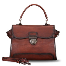 Load image into Gallery viewer, Genuine Leather Purses and Handbags for Women Vintage Real Leather Shoulder Bag Crossbody Purses Satchel Bag with Strap
