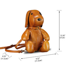Load image into Gallery viewer, Genuine Leather Purse and Backpack Women Dog Shape Shoulder Bag Crossbody Bag
