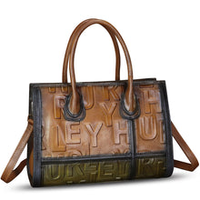 Load image into Gallery viewer, Genuine Leather Purses and Handbags for Women Vintage Real Leather Tote Bag Shoulder Bag Top Handle Satchel Purse
