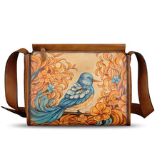 Load image into Gallery viewer, Genuine Leather Crossbody Bag for Women Hand Painted Leather Handmade Crossbody Satchel Handbag Hand Drawn Purse
