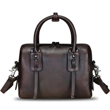 Load image into Gallery viewer, Genuine Leather Purses and Handbags for Women Vintage Real Leather Shoulder Bag Crossbody Satchel Purse with Strap
