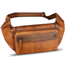 Load image into Gallery viewer, Genuine Leather Fanny Pack for Men and Women Waist Bag Hip Bag Real Leather Fanny Bag Sling Bag Crossbody Bags Chest Purses
