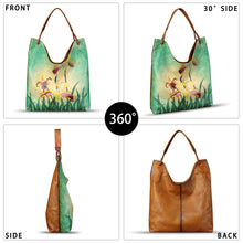 Load image into Gallery viewer, Genuine Leather Hobo Bags for Women Large Tote Bag Vintage Real Leather Shoulder Bag Satchel Purses for Work Notebook
