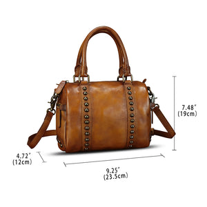 Genuine Leather Handbags for Women Purse Satchel Vintage Handmade Handbag Crossbody Shoulder Bags