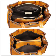 Load image into Gallery viewer, Genuine Leather Handbags for Women Vintage Real Leather Messenger Bag Shoulder Bag Crossbody Bag Satchel Purse
