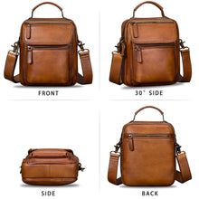 Load image into Gallery viewer, IVTG Genuine Leather Messenger Bag for Men Sling Purse Crossbody Shoulder Bags Satchel for Work Business Handbags
