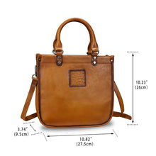Load image into Gallery viewer, Genuine Leather Handbags for Women Vintage Real Leather Fashion Tote Bag Shoulder Bag Crossbody Bag Satchel Purse
