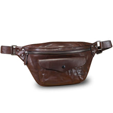 Load image into Gallery viewer, Genuine Leather Fanny Pack for Women and Men Vintage Real Leather Sling Bag Crossbody Bag Fashion Waist Bag Chest Purse
