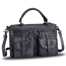 Load image into Gallery viewer, Genuine Leather Purse and Handbag for Women Vintage Handmade Leather Top Handle Satchel Purses Shoulder Bag Strap
