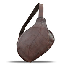 Load image into Gallery viewer, Genuine Leather Sling Bag for Women - Vintage Real Leather Sling Backpack Fashion Shoulder Crossbody Chest Bag
