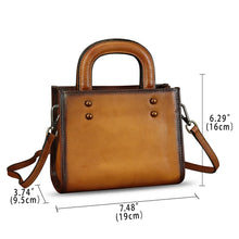Load image into Gallery viewer, Genuine Leather Small Crossbody Bag for Women Vintage Real Leather Shoulder Bag Handbag Satchel Purse Phone Bag with Strap

