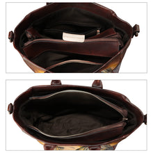 Load image into Gallery viewer, Hand painted Genuine Leather Purse and Handbag for Women Tote Bag Shoulder Bag
