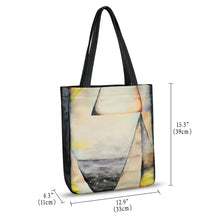 Load image into Gallery viewer, Genuine Leather Shoulder Bag for Women Hand Painted Leather Handbag Handmade Work Tote Bag Casual Shoulder Purse
