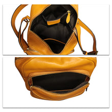 Load image into Gallery viewer, Genuine Leather Backpack Purse for Women Vintage Casual Daypack Handmade Retro Leather Rucksack Knapsack
