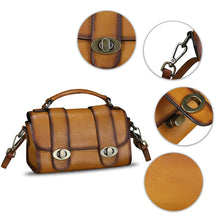 Load image into Gallery viewer, Genuine Leather Satchel for Women Vintage Purse Handmade Handbag Retro Crossbody Bag Purse
