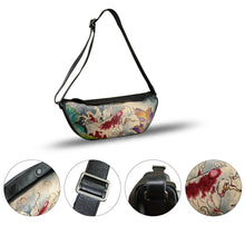 Load image into Gallery viewer, Genuine Leather Crossbody Bag Hand Painted Sling Backpack Retro Handmade Shoulder Daypack Purse Satchel
