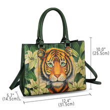 Load image into Gallery viewer, Genuine Leather Purses and Handbags for Women Hand painted Shoulder Bag Tote Bag
