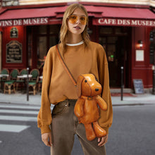 Load image into Gallery viewer, Genuine Leather Purse and Backpack Women Dog Shape Shoulder Bag Crossbody Bag
