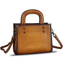 Load image into Gallery viewer, Genuine Leather Small Crossbody Bag for Women Vintage Real Leather Shoulder Bag Handbag Satchel Purse Phone Bag with Strap
