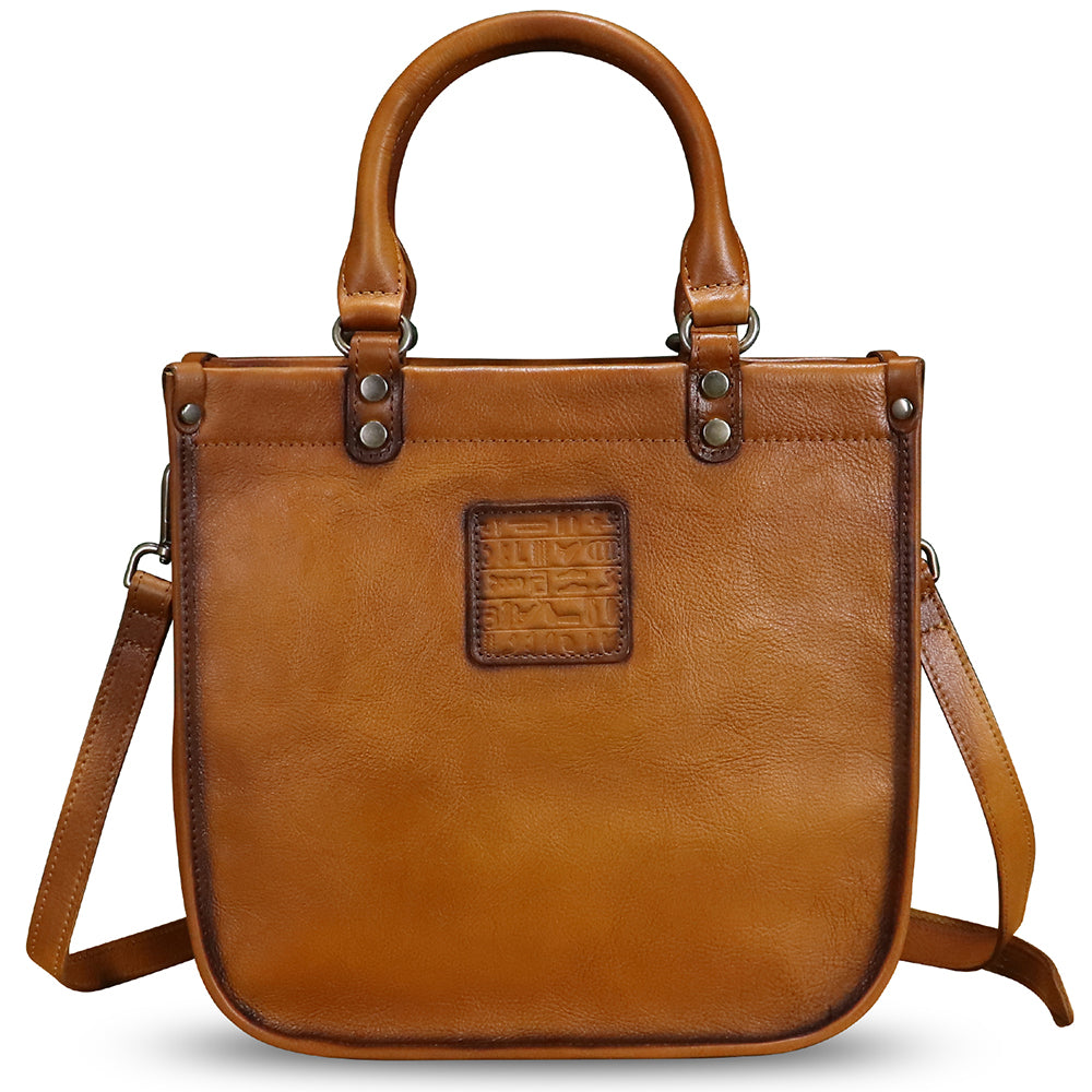 Genuine Leather Satchels for Women Top Handle Bags Handmade Vintage ...