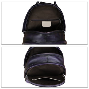 Genuine Leather Backpack for Women Vintage Womens Real Leather Rucksack Fashion Daypack Shoulder Knapsack Purse
