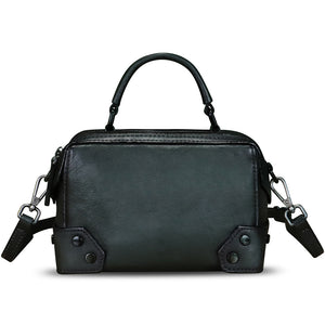 Genuine Leather Satchel for Women Purse Vintage Handmade Top Handle Handbag Retro Designer Crossbody Bag Purse