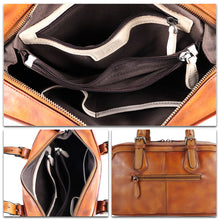 Load image into Gallery viewer, Genuine Leather Purse and Handbag for Women Fashion Handmade Leather Top Handle Purses Satchel Bags Shoulder Bag Strap
