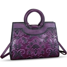 Load image into Gallery viewer, Genuine Leather Satchels for Women Top Handle Bags Handmade Vintage Crossbody Bag Purses Shoulder Bag
