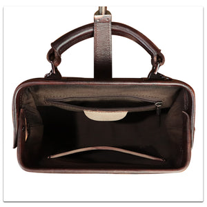 Genuine Leather Handbag Satchel for Women Hand Painted Leather Handmade Pouch Casual Shoulder Purse Bag