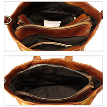 Load image into Gallery viewer, Hand painted Genuine Leather Purse and Handbag for Women Tote Bag Shoulder Bag
