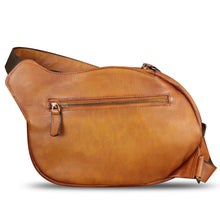Load image into Gallery viewer, Genuine Leather Sling Bag for Women - Vintage Real Leather Sling Backpack Fashion Shoulder Crossbody Chest Bag
