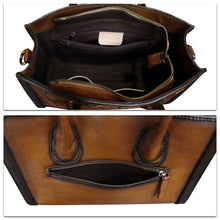 Load image into Gallery viewer, Genuine Leather Purses and Handbags for Women Vintage Real Leather Tote Bag Shoulder Bag Top Handle Satchel Purse
