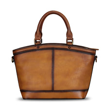 Load image into Gallery viewer, Genuine Leather Handbags for Women Satchel Top Handle Bags Handmade Vintage Crossbody Handbags Retro Tote Purse
