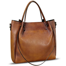 Load image into Gallery viewer, Genuine Leather Handbags for Women Satchel Purses Vintage Handmade Shoulder Bag Top Handle Handbag Totes
