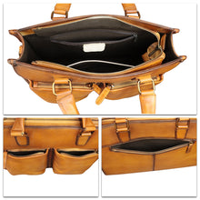 Load image into Gallery viewer, Genuine Leather Messenger Bag Briefcase for Men Vintage Real Leather Shoulder Bag Crossbody Bag Computer Laptop Bag Search this page
