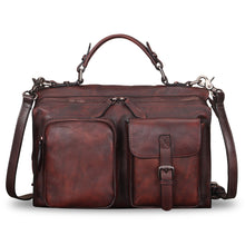 Load image into Gallery viewer, Genuine Leather Purses and Handbags for Women Vintage Leather Messenger Bag Shoulder Bag Satchel Purses with Strap
