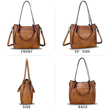 Load image into Gallery viewer, Genuine Leather Handbags for Women Satchel Purses Vintage Handmade Shoulder Bag Top Handle Handbag Totes
